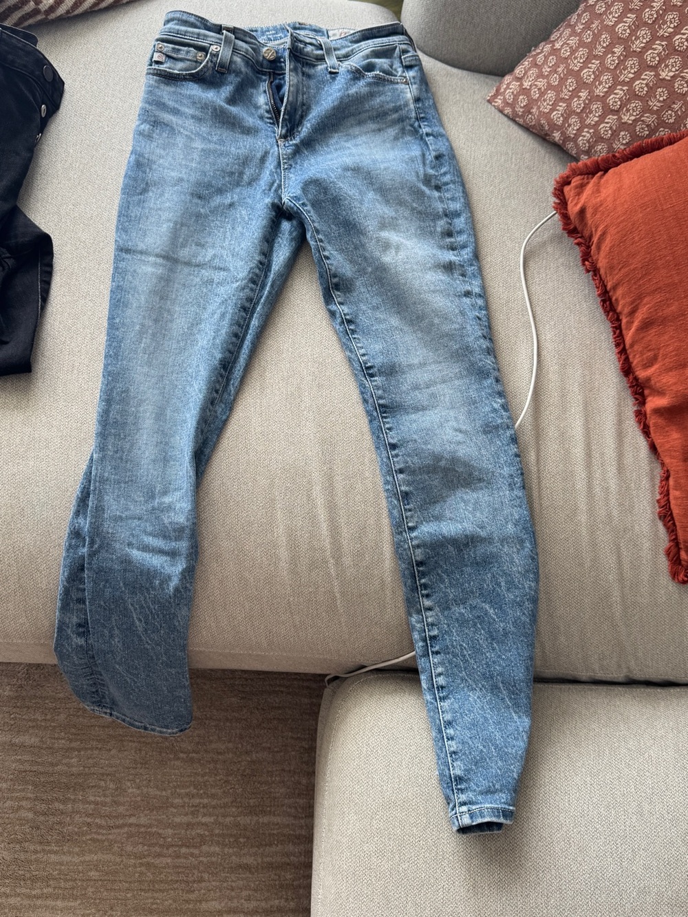 AG Adriano Goldschmied Light Blue Skinny Jeans